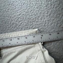 Vintage Polo Ralph Lauren Pants Men 35x30 White Double Knee Sportsman Wide Leg