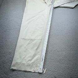 Vintage Polo Ralph Lauren Pants Men 35x30 White Double Knee Sportsman Wide Leg