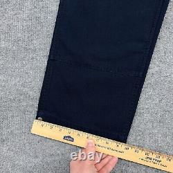 Vintage Polo Ralph Lauren Pants Men 36x30 Navy Double Knee Canvas Fireman Clasp