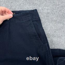 Vintage Polo Ralph Lauren Pants Men 36x30 Navy Double Knee Canvas Fireman Clasp