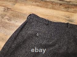 Vintage Polo Ralph Lauren Pants Men 38x32 Charcoal black Heavy Wool lined