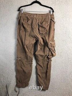 Vintage Polo Ralph Lauren Pants Mens 32/30 (33x27) Brown Paratropper Cargo