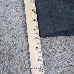 Vintage Polo Ralph Lauren Pants Mens 32 Gray Wool Trouser Pleated Cuffed 32x29