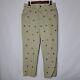 Vintage Polo Ralph Lauren Pants Mens 32x29 Beige Chino Embroidered Bees Hornets