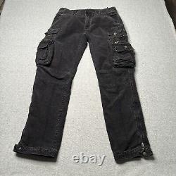Vintage Polo Ralph Lauren Pants Mens 33x32 Corduroy Cargo Paratrooper Military