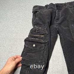 Vintage Polo Ralph Lauren Pants Mens 33x32 Corduroy Cargo Paratrooper Military
