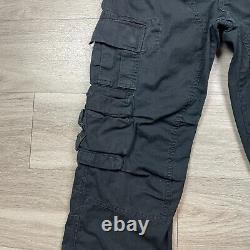 Vintage Polo Ralph Lauren Pants Mens 34x32 Black Paratrooper Cargo Utility 90s