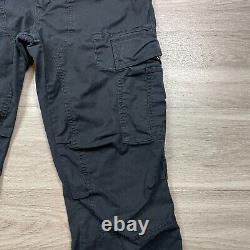 Vintage Polo Ralph Lauren Pants Mens 34x32 Black Paratrooper Cargo Utility 90s