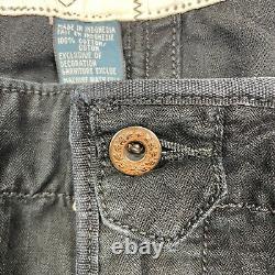 Vintage Polo Ralph Lauren Pants Mens 34x32 Black Paratrooper Cargo Utility 90s