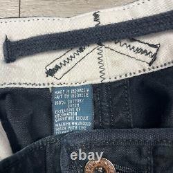 Vintage Polo Ralph Lauren Pants Mens 34x32 Black Paratrooper Cargo Utility 90s