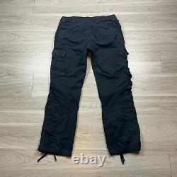 Vintage Polo Ralph Lauren Pants Mens 34x32 Black Paratrooper Cargo Utility 90s