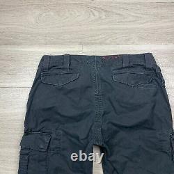 Vintage Polo Ralph Lauren Pants Mens 34x32 Black Paratrooper Cargo Utility 90s