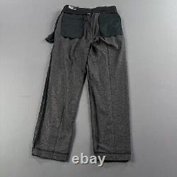 Vintage Polo Ralph Lauren Pants Mens 35x32 Gray Wool Slacks Dress Pant Buckle