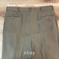 Vintage Polo Ralph Lauren Pants Mens 38 Cuffed Virgin Wool Italy Pleated Trouser