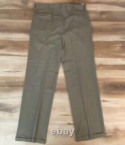 Vintage Polo Ralph Lauren Pants Mens 38 Cuffed Virgin Wool Italy Pleated Trouser