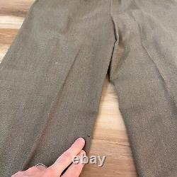 Vintage Polo Ralph Lauren Pants Mens 38 Cuffed Virgin Wool Italy Pleated Trouser