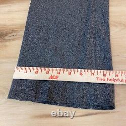 Vintage Polo Ralph Lauren Pants Mens 38 x 32 Wool Pleated Trousers Gray Cuffed