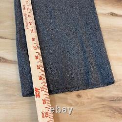 Vintage Polo Ralph Lauren Pants Mens 38 x 32 Wool Pleated Trousers Gray Cuffed