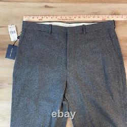 Vintage Polo Ralph Lauren Pants Mens 38 x 32 Wool Pleated Trousers Gray Cuffed
