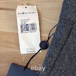 Vintage Polo Ralph Lauren Pants Mens 38 x 32 Wool Pleated Trousers Gray Cuffed