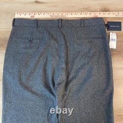 Vintage Polo Ralph Lauren Pants Mens 38 x 32 Wool Pleated Trousers Gray Cuffed