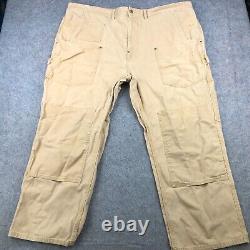 Vintage Polo Ralph Lauren Pants Mens 48x30 Beige Double Knee Biker Carpenter