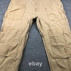 Vintage Polo Ralph Lauren Pants Mens 48x30 Beige Double Knee Biker Carpenter