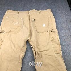 Vintage Polo Ralph Lauren Pants Mens 48x30 Beige Double Knee Biker Carpenter
