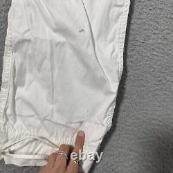 Vintage Polo Ralph Lauren Paratrooper Cargo Pant 38x32 White Military Adjustable