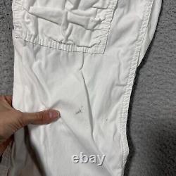 Vintage Polo Ralph Lauren Paratrooper Cargo Pant 38x32 White Military Adjustable