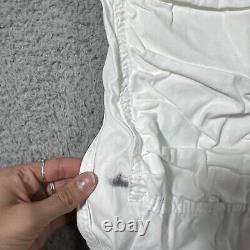 Vintage Polo Ralph Lauren Paratrooper Cargo Pant 38x32 White Military Adjustable