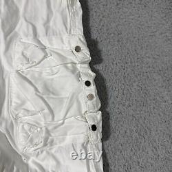 Vintage Polo Ralph Lauren Paratrooper Cargo Pant 38x32 White Military Adjustable