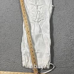 Vintage Polo Ralph Lauren Paratrooper Cargo Pant 38x32 White Military Adjustable