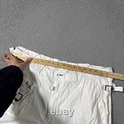 Vintage Polo Ralph Lauren Paratrooper Cargo Pant 38x32 White Military Adjustable