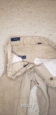 Vintage Polo Ralph Lauren Paratrooper Military Cargo Pants Beige 36/32