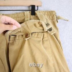 Vintage Polo Ralph Lauren Paratrooper Pants 38X32 Khaki Tan Mens Military VTG