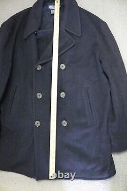 Vintage Polo Ralph Lauren Pea Coat Jacket Men's Size Extra Large Blue