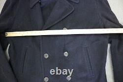 Vintage Polo Ralph Lauren Pea Coat Jacket Men's Size Extra Large Blue