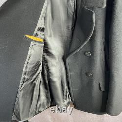 Vintage Polo Ralph Lauren Peacoat Marine Navy Wool 13 Star Buttons Large
