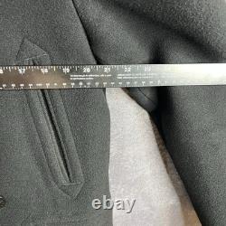 Vintage Polo Ralph Lauren Peacoat Marine Navy Wool 13 Star Buttons Large