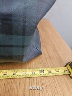 Vintage Polo Ralph Lauren Plaid Duffle Bag Travel Carry On with Shoulder Strap