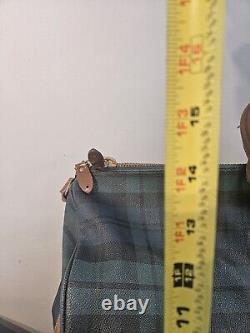 Vintage Polo Ralph Lauren Plaid Duffle Bag Travel Carry On with Shoulder Strap