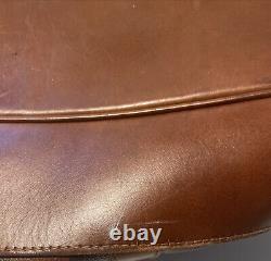 Vintage Polo Ralph Lauren Plaid Tartan Leather Boston Bag Large 21Long