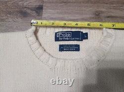 Vintage Polo Ralph Lauren Polo Bear Hand Knit Jumper, Size Large