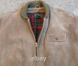 Vintage Polo Ralph Lauren Polo Country Suede Leather Jacket Bomber Chore Medium