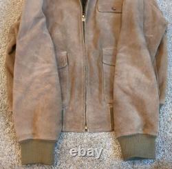 Vintage Polo Ralph Lauren Polo Country Suede Leather Jacket Bomber Chore Medium