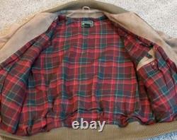 Vintage Polo Ralph Lauren Polo Country Suede Leather Jacket Bomber Chore Medium