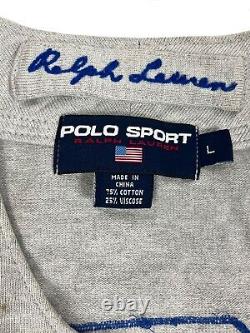 Vintage Polo Ralph Lauren Polo Sport Baseball Jersey 2003 Large Zip Down