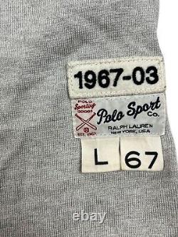 Vintage Polo Ralph Lauren Polo Sport Baseball Jersey 2003 Large Zip Down