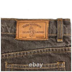 Vintage Polo Ralph Lauren Polo Western Denim Jeans Mens Size 32 x 32 Made in USA